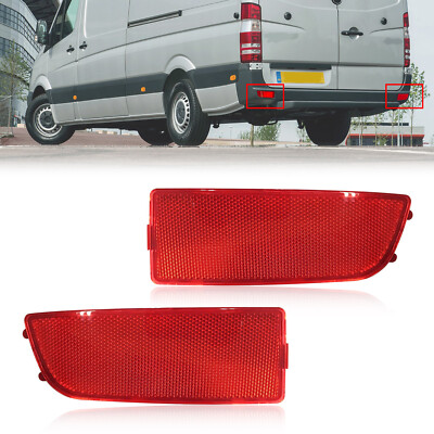 2x Stoßstangen Reflektor Rückstrahler Rücklicht E1 Für Sprinter W906 VW Crafter.