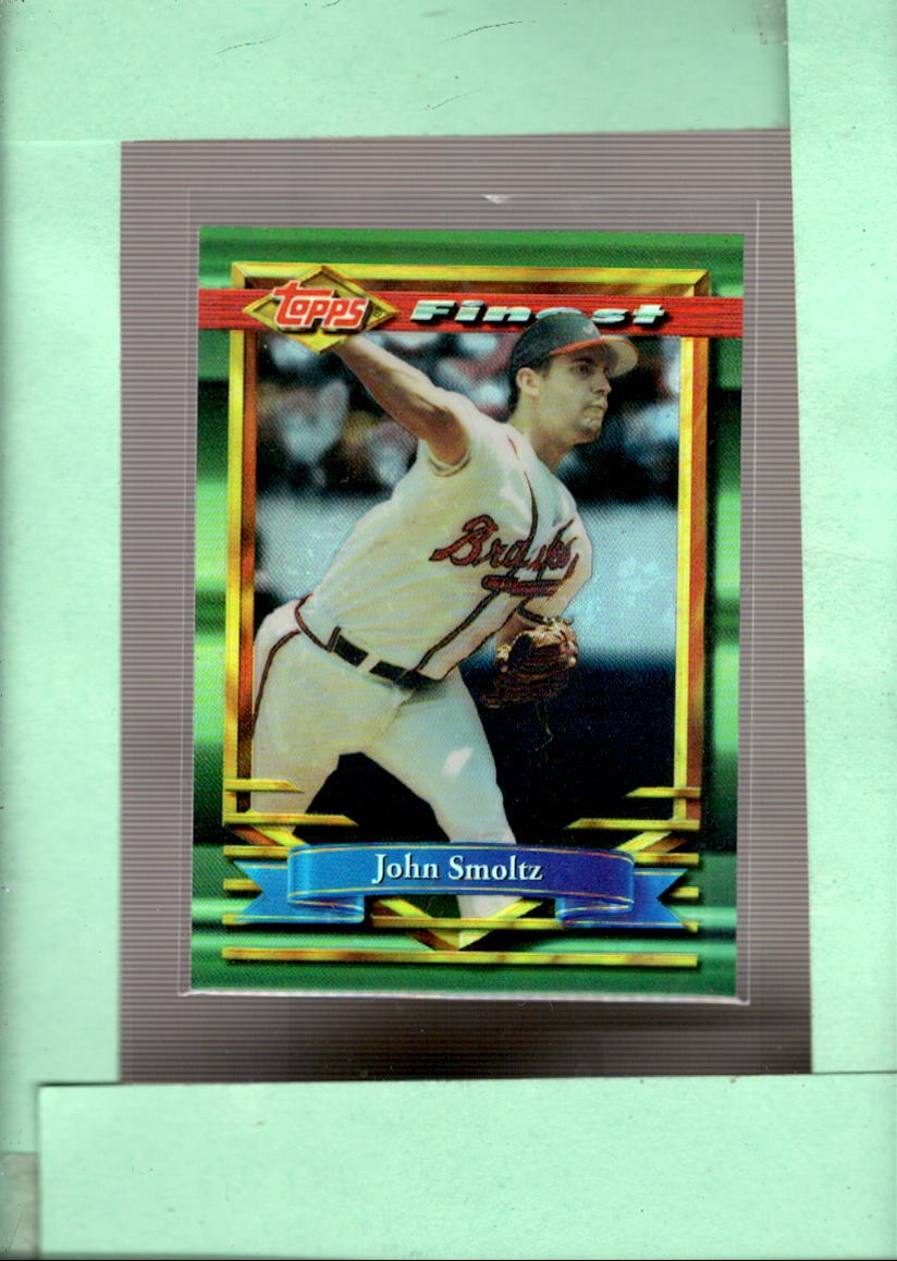 1994 Topps Finest Refractors #100 John Smoltz MINT Braves ID:56522