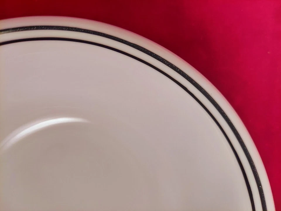 Juego de 8 cuencos de sopa/cereal Corelle City Block blancos con líneas negras 6 1/4" EE. UU. Foto 3 de 3