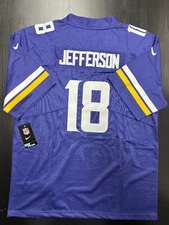 Justin Jefferson #18 Nike Men's On Field Purple Vikings Jersey Size XL New