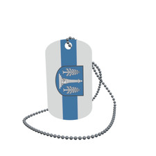 Dog Tag Flag Ottobrunn Dog Tag Aluminium 30 x 50mm