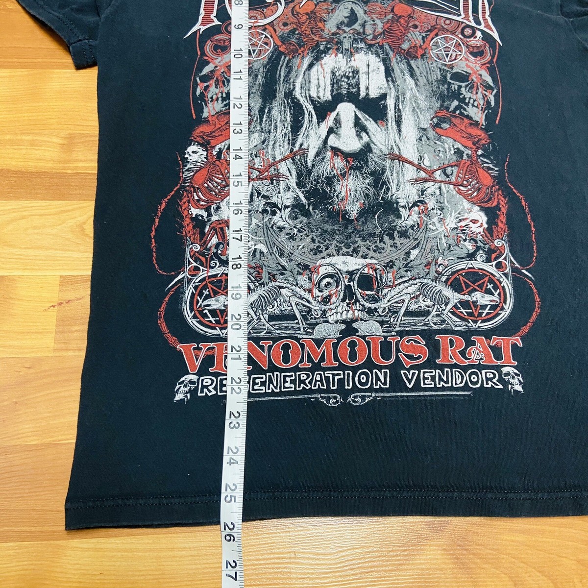Rob Zombie Venomous Rat Concert Tour Promo Merch (Sz Medium) Delta Pro Tee Metal View 6