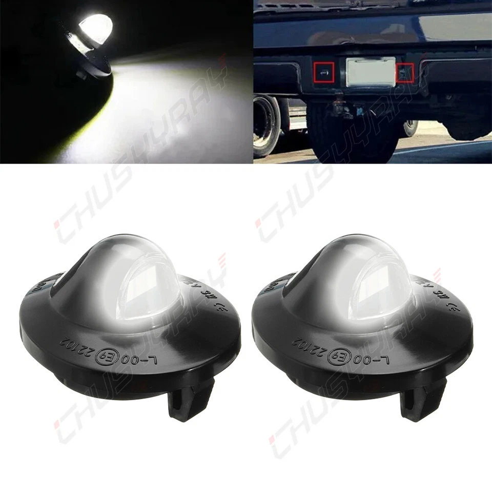 2Pcs License Plate Light Lamp Assembly For 1991-2010 Ford Explorer Sport Trac - Image 4 of 4