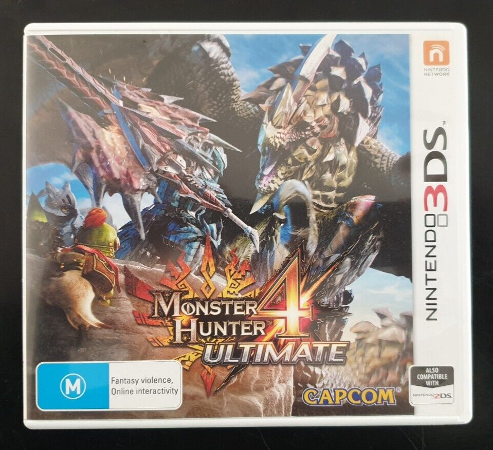 Nintendo 3DS 2DS Monster Hunter 4 Ultimate Video Game AU Release