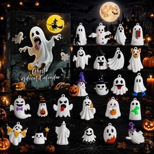 Halloween Advent Calendar 2026,24 Day Halloween Ghost Countdown Calendar with...