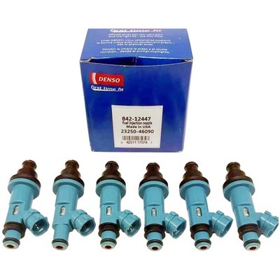 6X DENSO 23250-46090 FUEL INJECTORS For Toyota Supra Lexus SC300 IS300 GS300