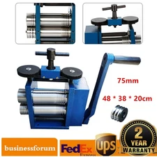 Manual Combination Rolling Mill Machine Jewelry Metal Tools Equipments NEW 75mm