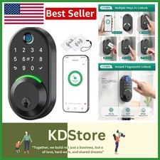 Smart App-Controlled Deadbolt Lock with Voice Activation and Fingerprint Access