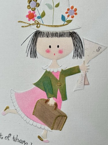 buzza cardozo Unused Vintage Get Well peek-a-boo Card - Bild 4 von 5