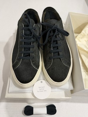 New In Box Woman By Common Projects OR Achilles Low In Fur Green Sz 38 $564