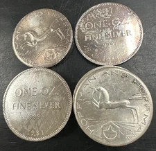 Vintage 1981 Hoffman and Hoffman 1 oz .999 Fine Silver Bullion