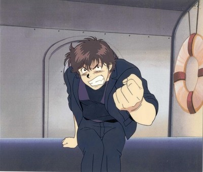 Rare City Hunter '91 Kaori Cel Anime Production Art B26e w/ Douga
