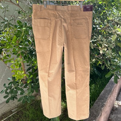 Vintage 80s Levis Corduroy Pants 42x32 Brown Talon Zip USA | eBay