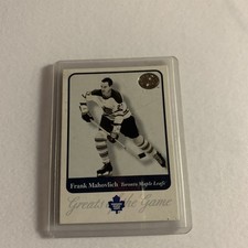 2001-02 Fleer Greats of the Game - Frank Mahovlich #55