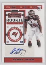 2019 Panini Contenders Rookie Ticket Jamel Dean #218 Auto 8p3