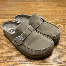 Birkenstock Buckley Clog Suede Leather Size EU 37 (Women’s 6.5)