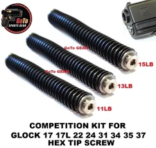 Competition Guide Rod Assembly Kit For GLOCK GEN 1 2 3 G17 17L 22 24 31 34 35 37