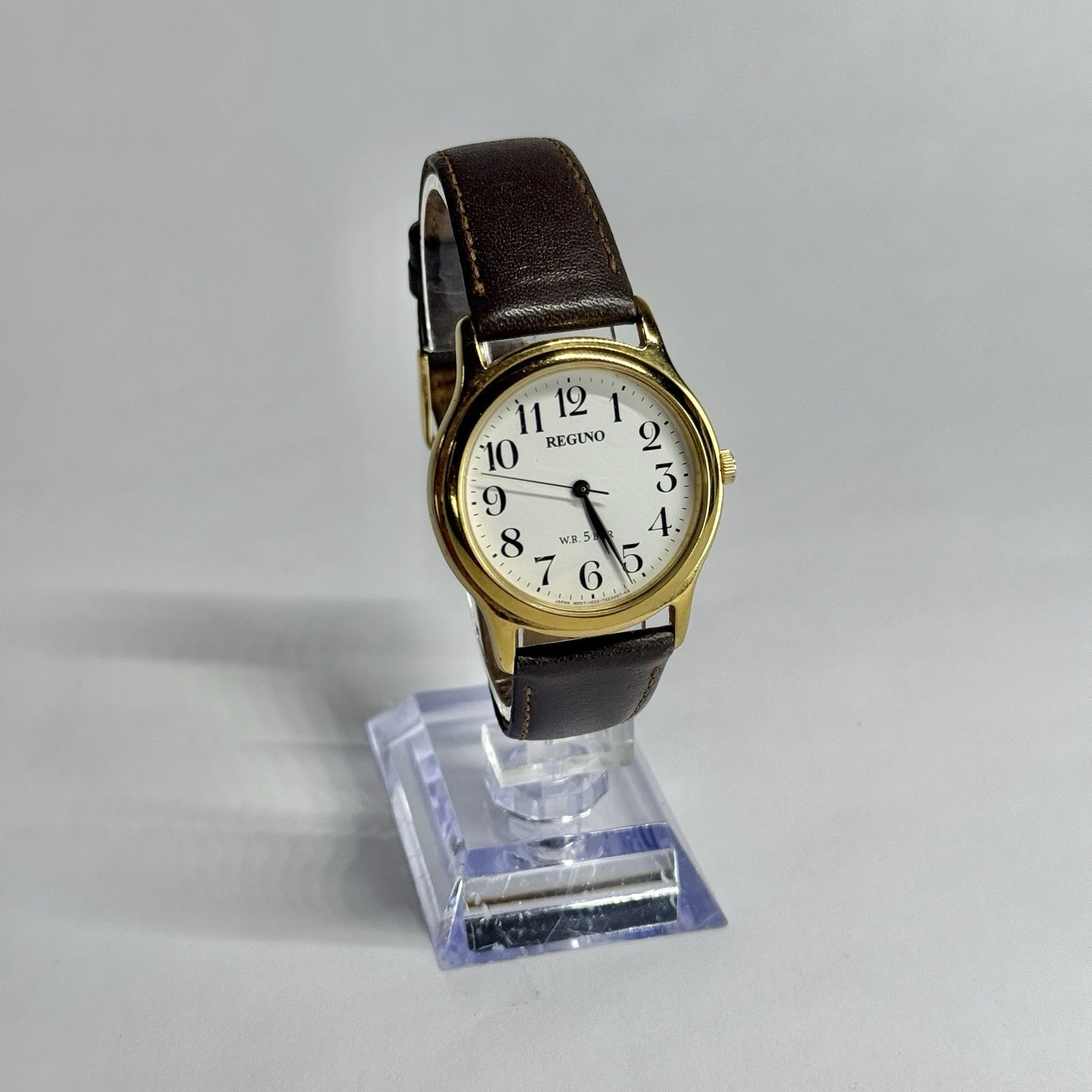CITIZEN Reguno 1032-T014976 Gold Tone Women Vintage Watch W677 *WORKING