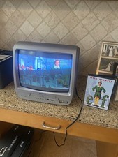 Vintage Magnavox CD130MW8 13-inch CRT TV/DVD Player Combo Silver No Remote
