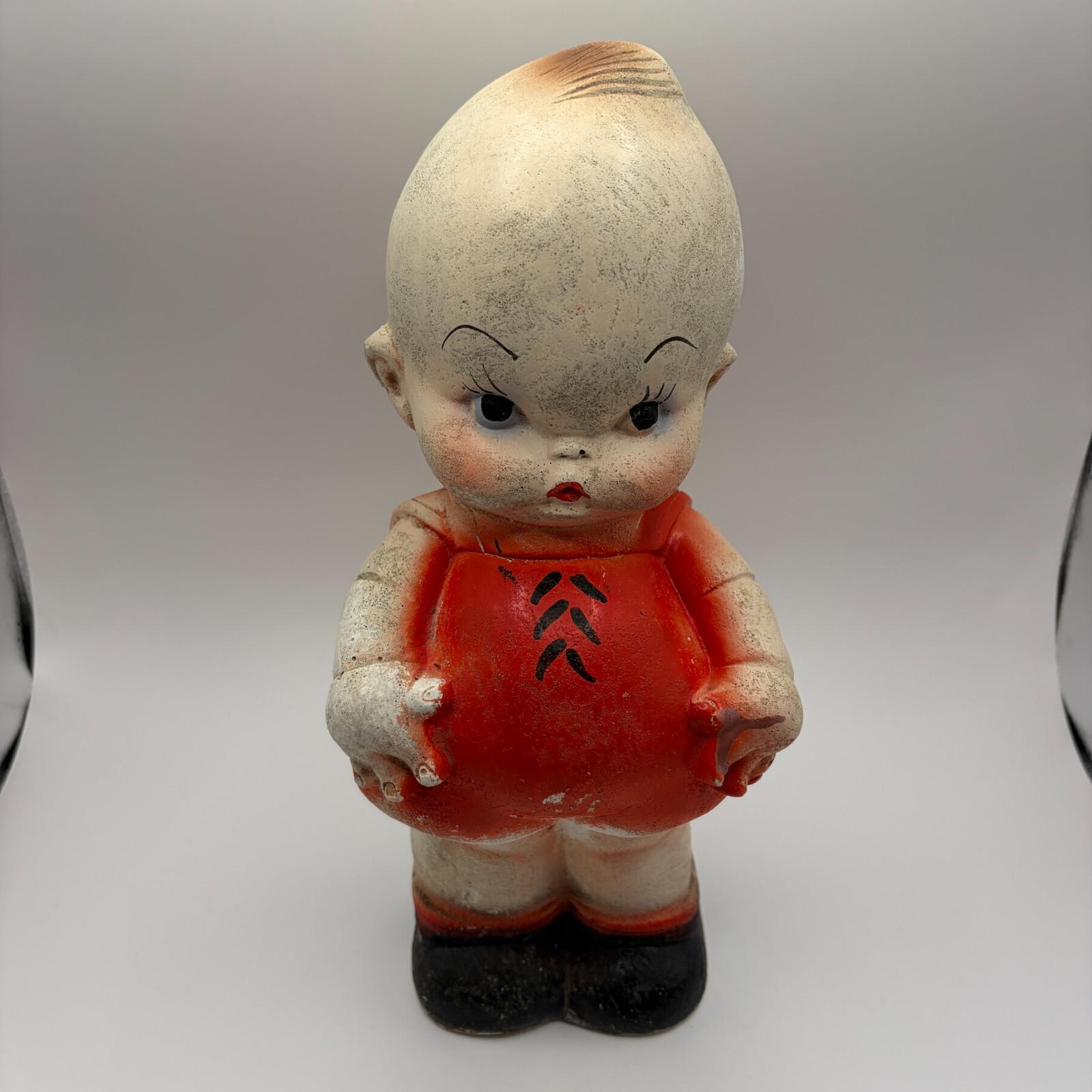 VTG Antique Kewpie Doll Baby Angel Chalkware 12