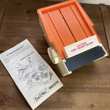 Dial-O-Matic Food Cutter Vintage 1 Blade USA  Ronco Popiel Slicer Orange