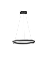 Nova Luce Alaro Pendelleuchte Schwarz Dimmbar 60 Cm HöHenverstellbar 3000 K