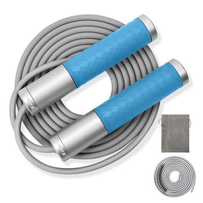 Weighted Jump Rope for Men, Women (1.5LB) - Alloy Steel Handles, Speed Skippi...
