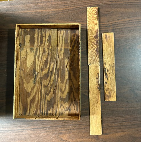 Green Vintage Wooden Flatware Silverware Tray Organizer  13"x 9" - Picture 4 of 22