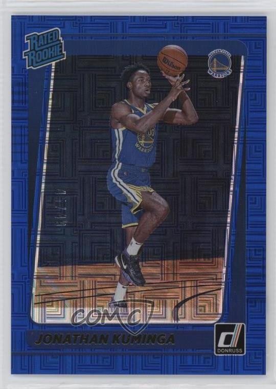 2021-22 Panini Donruss Rated Rookie Choice Blue /49 Jonathan Kuminga #240 nv6
