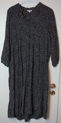 Whistles Sommerkleid Damen Gr. EU 44 Schwarz/Weiß ca. 125cm lang Frühling