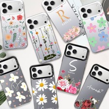 Exquisite Flower Pattern Custom Cover For iPhone 15 16e 14 17 Pro Max Phone Case