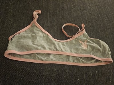 Fair Condition Play Boy Bra Gray And Pink Size Extra Large