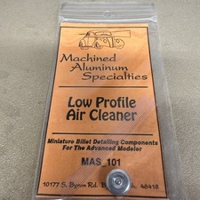 Machined Aluminum Specialties 101 124 Scale Low Profile Air Cleaner