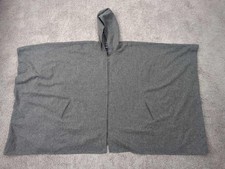 Vintage Herman Kay Poncho Cardigan Womens OSFA Hooded Button Up Made in USA