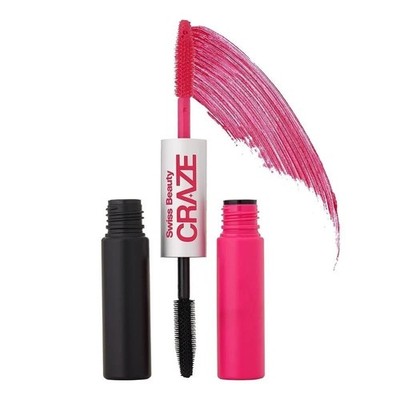 Swiss Beauty Craze It's Extraa Dual Non -Flaky Mascara Shade- Red Flag, 10gm