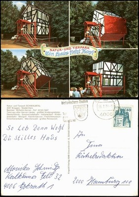 Bruges (Lower Rhine) Schwalmtal Nature and Animal Park - a house stands upside down 1978