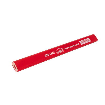 Lowe's 7 inches Carpenter pencil Red Pencil