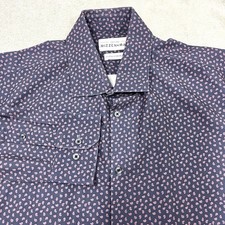 Mizzen Main Shirt Mens XL Standard Fit Paisley Performance Stretch