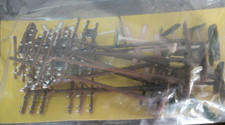 Vintage Tyco HO Train Accessories, Telegragh Poles and Crossing Signes 16 Pieces