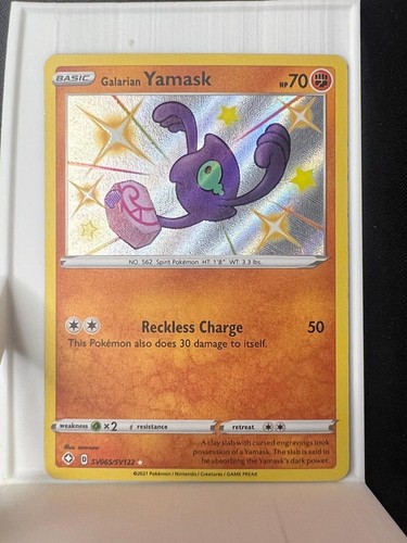 Galarian Yamask SV065/SV122 Shining Fates Shiny Vault Pokemon LP