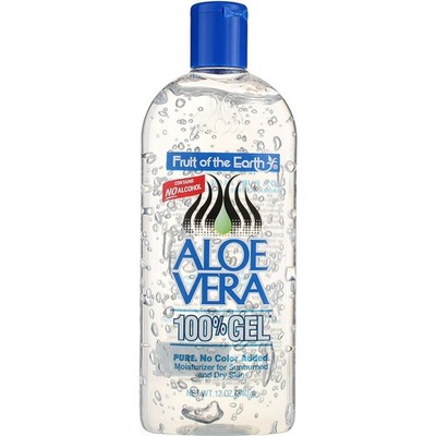 2 Pack Fruit Of The Earth Aloe Vera Gel, Unscented, 12 oz