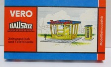 Vero Spur H0 TT, Bausatz Zeitungskiosk und Telefonzelle, ungebaut, OVP, XZ0754X