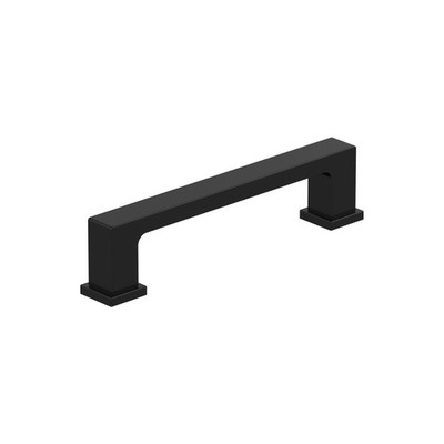 Amerock 10BX37031MB | Matte Black Cabinet Pull | 3-3/4 inch (96mm) Center-to-Cen