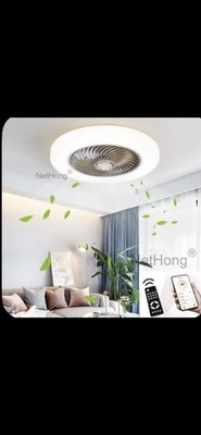 Großer LED Deckenventilator 6 Geschwindigkeiten mit Beleuchtung LED Licht verstellbarer Wind + Fernbedienung
