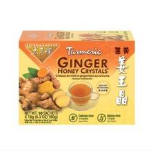 Turmeric Ginger Tea Instant Ginger Honey Crystals, 10 Sachets -Prince of Peace