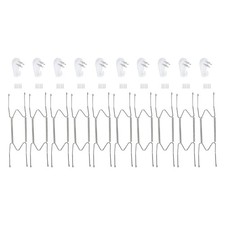 10Pcs Plate Hanger 10 Inch Brass Invisible Wall Plate Hangers Silver