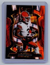 2025 Panini Select #56 Jerry Jeudy Black and Gold Prizm Shock