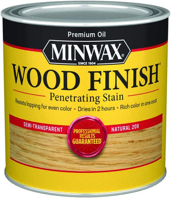 Minwax 220904444 Wood Finish, Natural Stain, Half Pint