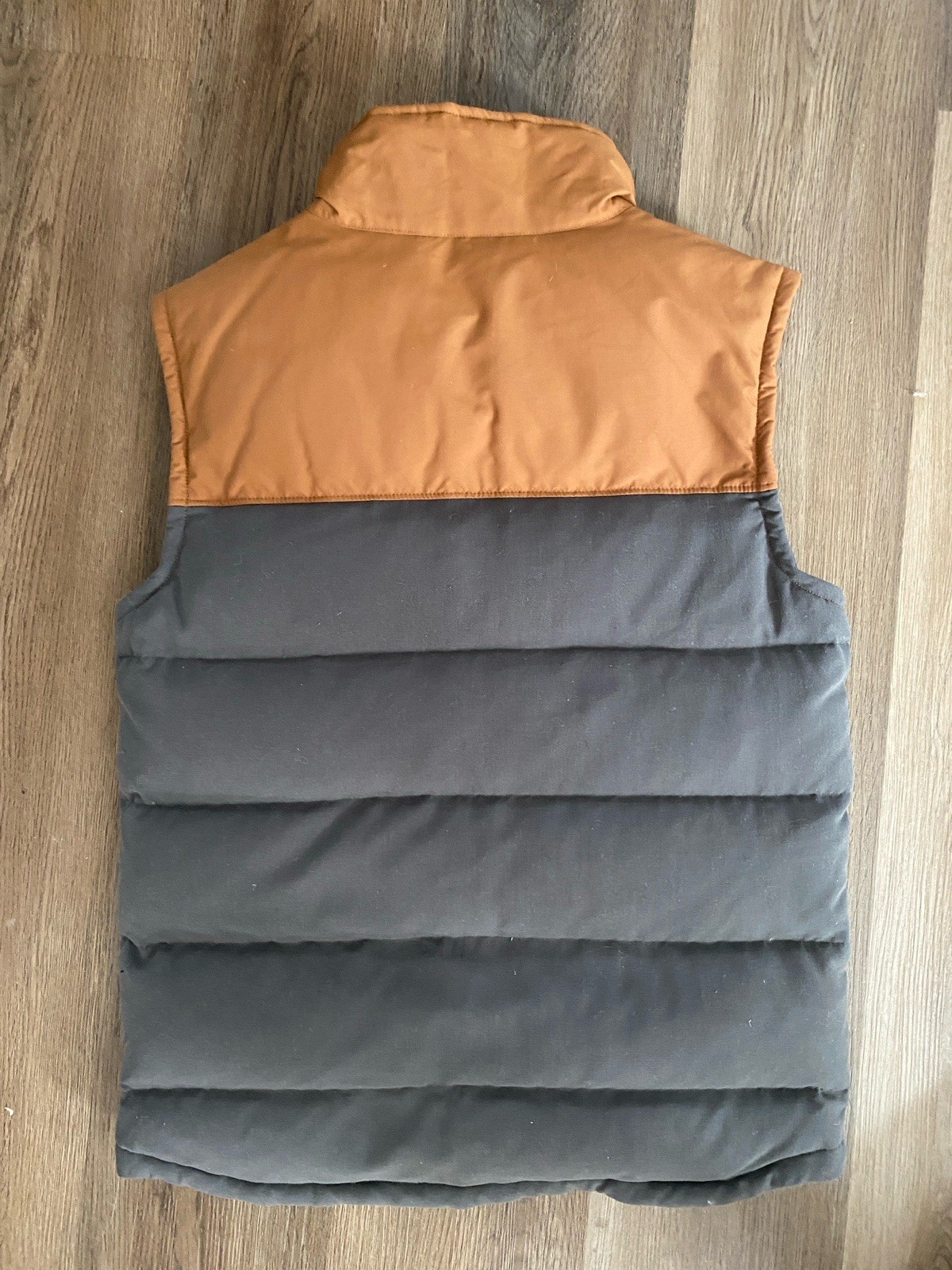 Patagonia Bivy Down Vest Mens Small Brown & Gray Puffer Insulated Outdoor Jacket thumbnail 4