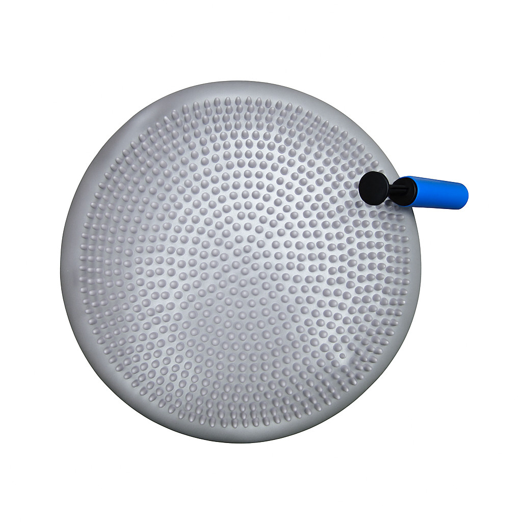 Wobble Cushion Balance Disc Inflatable Core Trainer for Yoga & Fitness with Pump